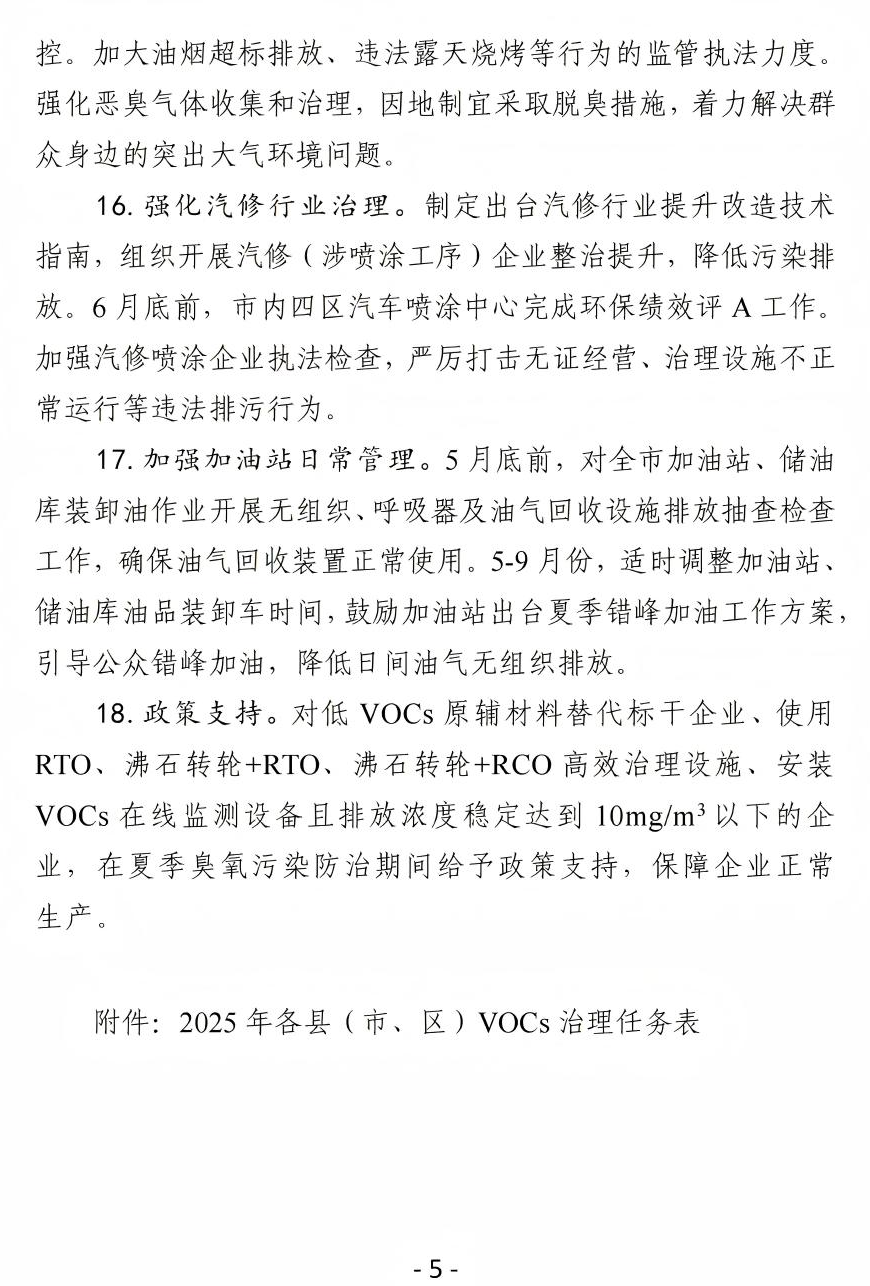 《石家莊市2025年揮發(fā)性有機物治理工作實施方案》(圖6)